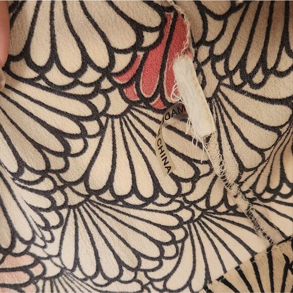 Suncoo Paris Cream Coral Seashell Strappy Blouse T3 large - Picture 5 of 8